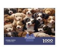Cuccioli Rompicapo 1000 Pezzi In Carino cane Resistente E Durevole, Un Gioco Di Puzzle Per Brain Training Puzzle, Ideale Per Decorazione Casa, Enigma Del Regalo Di Natale 70x50cm/1000pcs