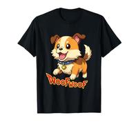 Cucciolo Anime Abbaiare Kawaii Stile Pixel Art Gamer Maglietta