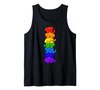 Cucciolo Arcobaleno Stack Torre per Cani Kawaii Carina Canotta