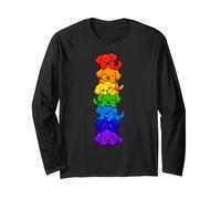 Cucciolo Arcobaleno Stack Torre per Cani Kawaii Carina Maglia a Manica