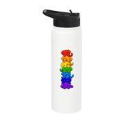 Cucciolo Arcobaleno Stack Torre Per Cani Kawaii Carina Stainless Steel Insulated Water Bottle