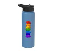 Cucciolo Arcobaleno Stack Torre Per Cani Kawaii Carina Stainless Steel Insulated Water Bottle