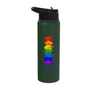Cucciolo Arcobaleno Stack Torre Per Cani Kawaii Carina Stainless Steel Insulated Water Bottle