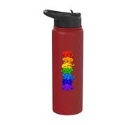 Cucciolo Arcobaleno Stack Torre Per Cani Kawaii Carina Stainless Steel Insulated Water Bottle
