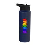 Cucciolo Arcobaleno Stack Torre Per Cani Kawaii Carina Stainless Steel Insulated Water Bottle