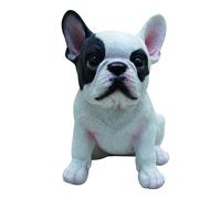 CUCCIOLO CANE BULLDOG FRANCESE in resina animale da giardino
