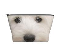 Cucciolo carino di Westie, Borsa da toilette Borsa per trucco Borsa per cosmetici Borsa da toilette da viaggio portatile