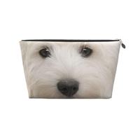Cucciolo carino di Westie, Borsa da toilette Borsa per trucco Borsa per cosmetici Borsa da toilette da viaggio portatile