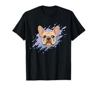 Cucciolo Che Piange Bulldog Francese Volto di Cane Triste Maglietta