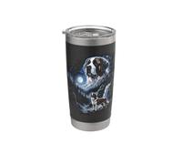 Cucciolo con meme bootleg retrò Saint Bernard Howling Moon degli anni '90 Bicchiere termico in acciaio inox doppia parete
