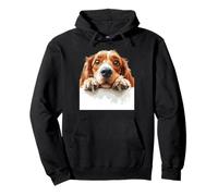 Cucciolo Curioso Cocker Spaniel Che sbircia Felpa con Cappuccio