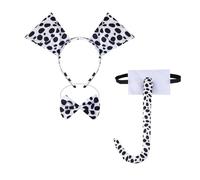 Cucciolo Da Cucciolo Dalmata Set Costumi Auricolare Coda A Filo Bowtie Gallo Guanto Tutus Per Bambino Halloween Natalizio Animale Cosplay Cosplay Animale Vestito
