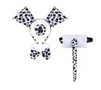Cucciolo Da Cucciolo Dalmata Set Costumi Auricolare Coda A Filo Bowtie Gallo Guanto Tutus Per Bambino Halloween Natalizio Animale Cosplay Cosplay Animale Vestito