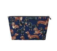 Cucciolo di bassotto, Borsa da toilette Borsa per trucco Borsa per cosmetici Borsa da toilette da viaggio portatile
