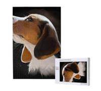 Cucciolo di Beagle Benvenuto nel Giardino,Puzzle in legno da 1000 pezzi per adulti e adolescenti