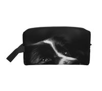 Cucciolo di Border Collie, organizer per cosmetici di grande capacità, borsa da viaggio per il trucco da donna