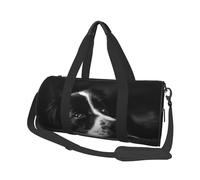 Cucciolo di cane Border Collie, Borsone da viaggio di grande capacità Borsa rotonda Borsa da viaggio sportiva Borsa da viaggio Borsa da fitness