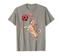 Cucciolo di Cane Che Gioca a Calcio Cuccioli di Calcio per Bambini Maglietta