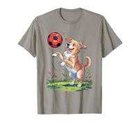 Cucciolo di Cane Che Gioca a Calcio Cuccioli di Calcio per Bambini Maglietta