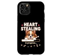 Cucciolo di cane da pastore Shetland a forma di cuore, regalo divertente Custodia per iPhone 11 Pro