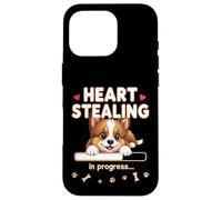 Cucciolo di cane da pastore Shetland a forma di cuore, regalo divertente Custodia per iPhone 16 Pro