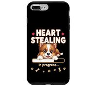 Cucciolo di cane da pastore Shetland a forma di cuore, regalo divertente Custodia per iPhone 7 Plus/8 Plus
