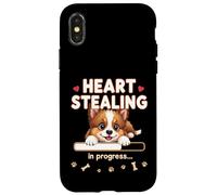 Cucciolo di cane da pastore Shetland a forma di cuore, regalo divertente Custodia per iPhone X/XS