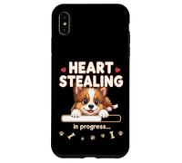 Cucciolo di cane da pastore Shetland a forma di cuore, regalo divertente Custodia per iPhone XS Max