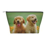Cucciolo di cane Golden Retriever, Borsa da toilette Borsa per trucco Borsa per cosmetici Borsa da toilette da viaggio portatile