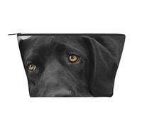 Cucciolo di cane Labrador Black Lab Cane carino, Borsa da toilette Borsa per trucco Borsa per cosmetici Borsa da toilette da viaggio portatile