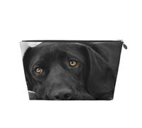 Cucciolo di cane Labrador Black Lab Cane carino, Borsa da toilette Borsa per trucco Borsa per cosmetici Borsa da toilette da viaggio portatile