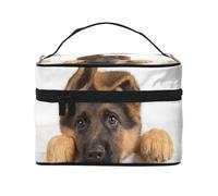 Cucciolo di cane pastore tedesco, Borsa per il trucco Borsa per cosmetici Borsa da viaggio portatile da viaggio Astuccio per matite