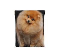 Cucciolo di cane Pomerania carino, Spremere il portafoglio superiore da donna Borsa portaoggetti Piccola portamonete Portamonete