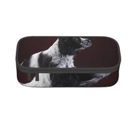 Cucciolo Di Cocker Spaniel Spaniel In Bianco E Nero, Astuccio per matite, Astuccio per matite Astuccio per penne a matita di grande capacità Borsa per cosmetici