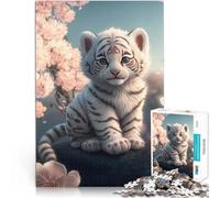 Cucciolo di ghepardo puzzle 1000 pezzi per adulti Aiuta il cervello ad allenare i giocattoli che creano dipendenza per coltivare la pazienza Regalo divertente 38x26cm