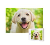 Cucciolo di Labrador Retriever,Puzzle in legno da 300 pezzi per famiglie, per adulti e adolescenti, decorazioni per la casa