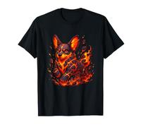 Cucciolo di Magma elementale Volcanic Corgi Fire Maglietta