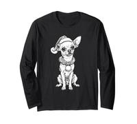Cucciolo di Natale Santa Chihuahua Maglia a Manica