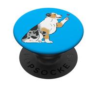 Cucciolo di pastore australiano, amante dei cani australiani, amore australiano PopSockets PopGrip Adesivo