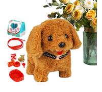 Cucciolo di robot, cucciolo realistico, cane robotico che si comporta come un vero cane, animale di peluche peluche elettronico interattivo, escursionismo, abbaiare, scodinzolare per bambini e va