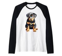 Cucciolo di Rottweiler Maglia con Maniche Raglan