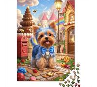 Cucciolo di Terrier dello Yorkshire 1000Pcs Puzzle Classici Rilassamento Puzzle Per Adulti Creativo Regalo Decorazione Della Famiglia Per Adulti E Da Adolescente 1000pcs (75x50cm)