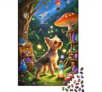 Cucciolo di Terrier dello Yorkshire 1000Pcs Puzzle Classici Rilassamento Puzzle Per Adulti Regalo Decorazione Della Famiglia Per Adulti E Da Adolescente 1000pcs (75x50cm)