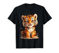 Cucciolo di Tigre Carino - Animale Felice della Giungla Maglietta