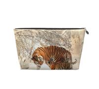 Cucciolo di tigre Famiglia di tigri giovani, Borsa da toilette Borsa per trucco Borsa per cosmetici Borsa da toilette da viaggio portatile