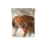 Cucciolo di tigre Famiglia di tigri giovani, Spremere il portafoglio superiore da donna Borsa portaoggetti Piccola portamonete Portamonete
