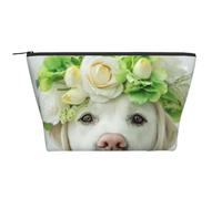 Cucciolo divertente di Labrador Retriever, Borsa da toilette Borsa per trucco Borsa per cosmetici Borsa da toilette da viaggio portatile