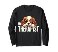 Cucciolo Divertente My Therapist Cavalier King Charles Spaniel Maglia a Manica