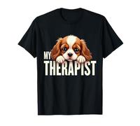 Cucciolo Divertente My Therapist Cavalier King Charles Spaniel Maglietta