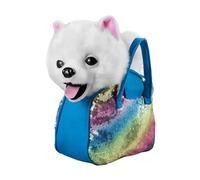 Cucciolo giocattolo elettronico, realistico e interattivo, con tasca, canto elettrico che abbaia per bambini, per bambini in età prescolare, ragazze, adolescenti, bambini, soggiorno, camera da